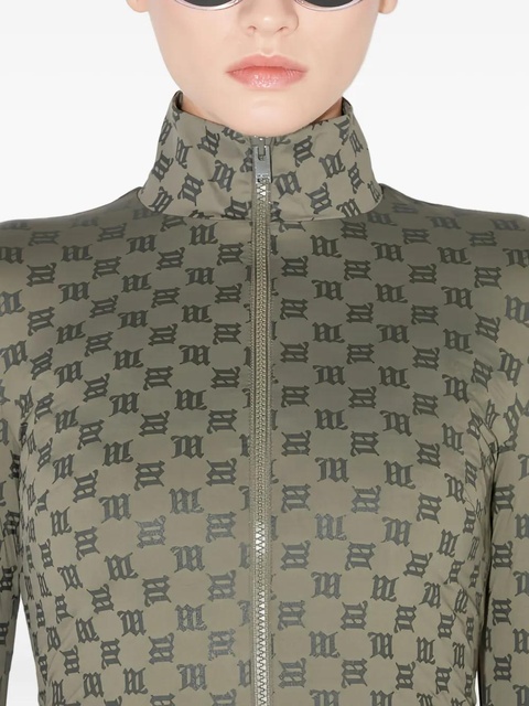 MISBHV monogram zipped sweater - Green - zdjęcie produktu nr 2