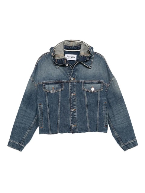 Jean Paul Gaultier cotton denim jacket - Blue - zdjęcie produktu nr 1