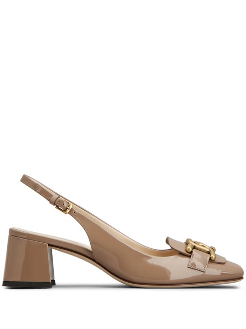 Tod's Cuoio 50mm logo-engraved pumps - Neutrals - zdjęcie produktu nr 1