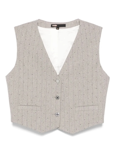 Maje pinstriped vest - Grey - zdjęcie produktu nr 1
