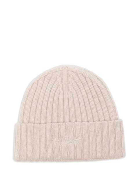 MC2 Saint Barth Wengen embroidered beanie hat - Neutrals - zdjęcie produktu nr 1