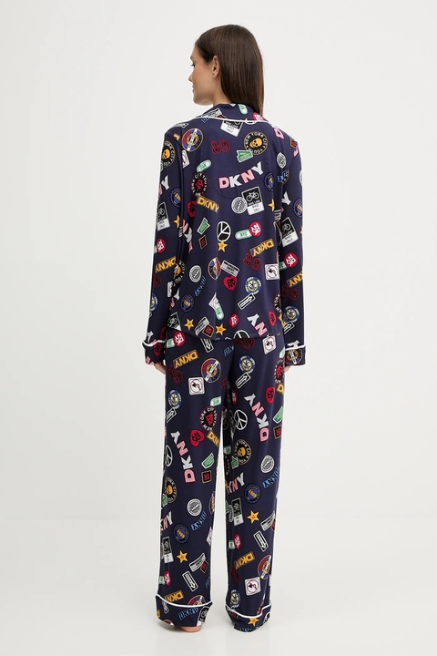 Dkny piżama damska kolor granatowy YI90076F - zdjęcie produktu nr 2