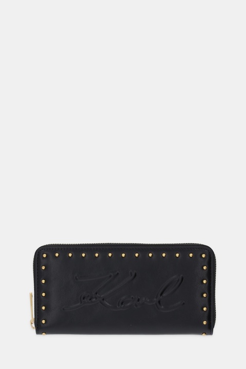 Karl Lagerfeld portfel K/VILLE damski kolor czarny B1W32074 - zdjęcie produktu nr 1