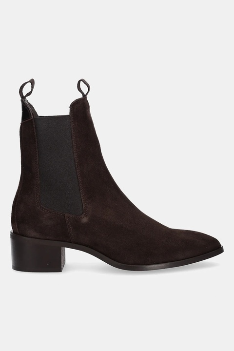 Gant sztyblety zamszowe St Broomly damskie kolor brązowy na płaskim obcasie 31553093 - zdjęcie produktu nr 2