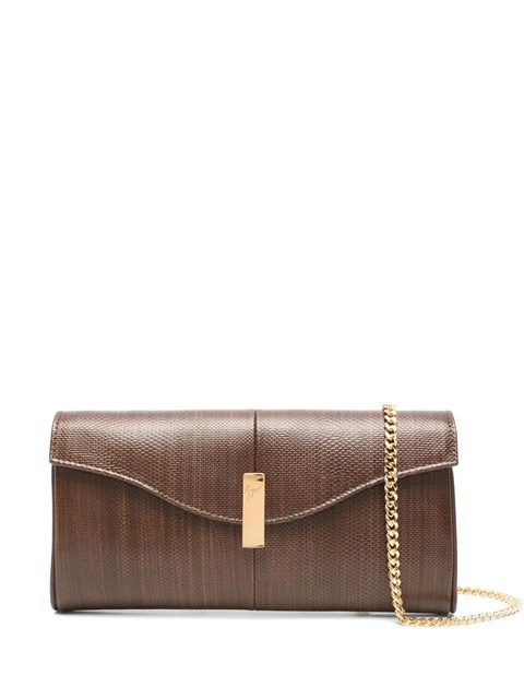 Giuseppe Zanotti Flutie clutch bag - Brown - zdjęcie produktu nr 1
