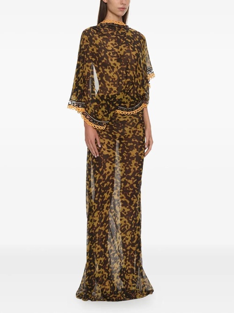 Christopher Esber Roule draped maxi dress - Brown - zdjęcie produktu nr 1