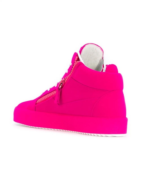 Giuseppe Zanotti The Unfinished hi-top sneakers - Pink - zdjęcie produktu nr 2