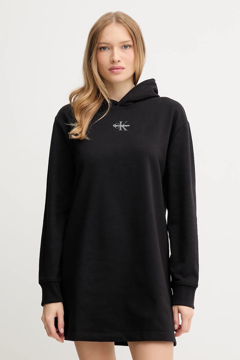 Calvin Klein Jeans sukienka kolor czarny mini oversize LV047D229G - zdjęcie produktu nr 1