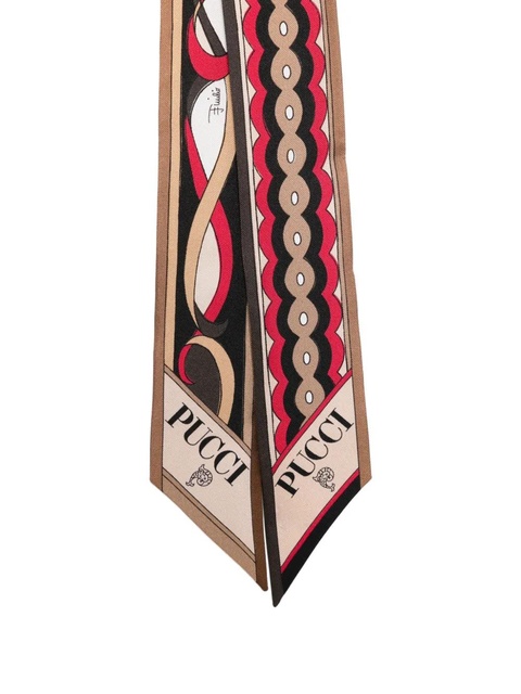 PUCCI abstract-pattern scarf - Neutrals - zdjęcie produktu nr 2