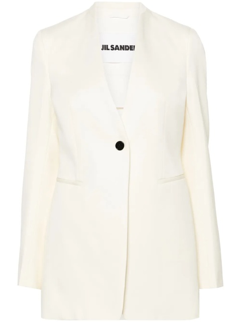 Jil Sander single-breasted wool blazer - Neutrals - zdjęcie produktu nr 1