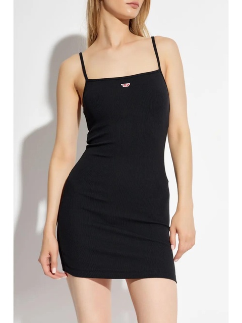 Diesel D-Hopy-D logo-appliqué mini dress - Black - zdjęcie produktu nr 2
