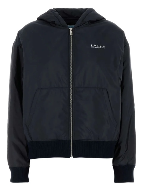 Prada hooded padded jacket - Blue - zdjęcie produktu nr 1