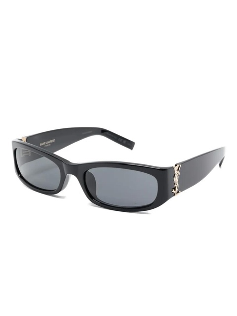 Saint Laurent logo-plaque rectangle sunglasses - Black - zdjęcie produktu nr 2