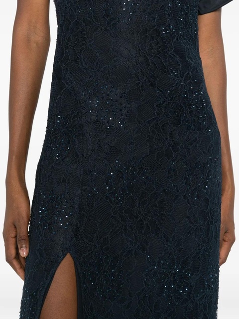 PINKO floral-lace sequin dress - Blue - zdjęcie produktu nr 2
