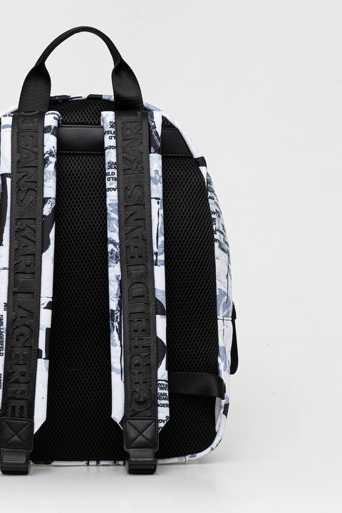 Karl Lagerfeld Jeans plecak kolor biały duży wzorzysty A4M30223 - zdjęcie produktu nr 2