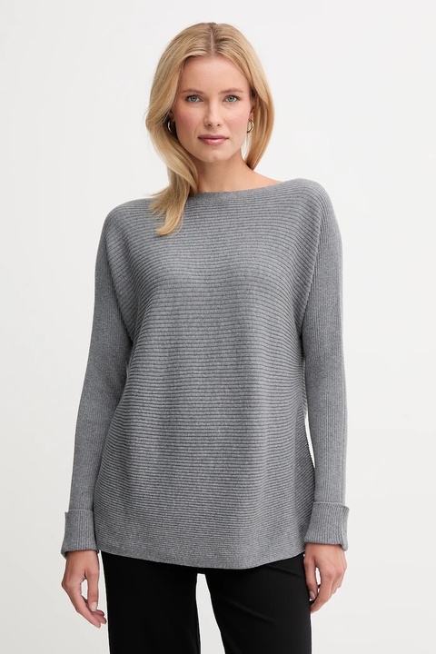 United Colors of Benetton sweter z dodatkiem wełny damski kolor szary 1Y6SD10CH - zdjęcie produktu nr 1