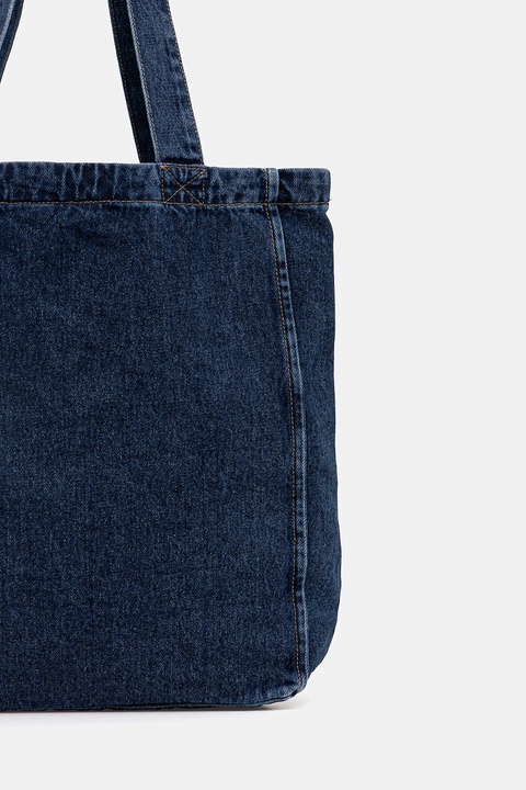 Marc O'Polo torebka bawełniana kolor granatowy 5000007433 - zdjęcie produktu nr 2
