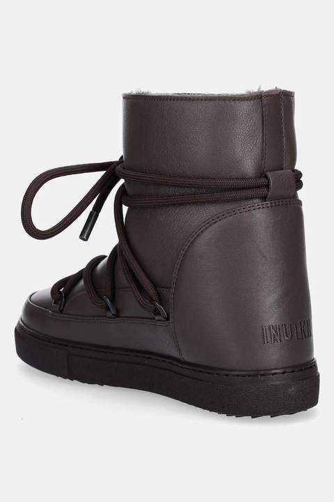 Inuikii śniegowce skórzane Full Leather Wedge kolor brązowy 1001.004.0091.152 - zdjęcie produktu nr 2