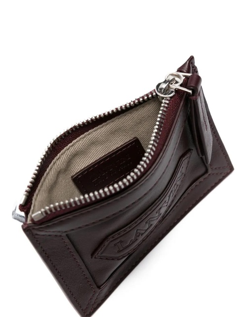 Lanvin logo-patch wallet - Red - zdjęcie produktu nr 2