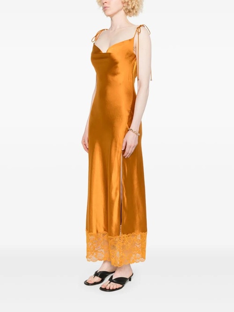 Self-Portrait satin dress - Orange - zdjęcie produktu nr 2