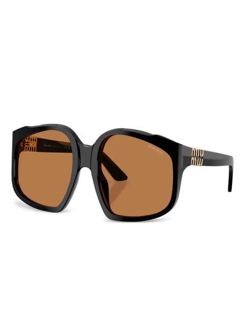 Miu Miu Eyewear oversize-frame sunglasses - Black - zdjęcie produktu nr 1