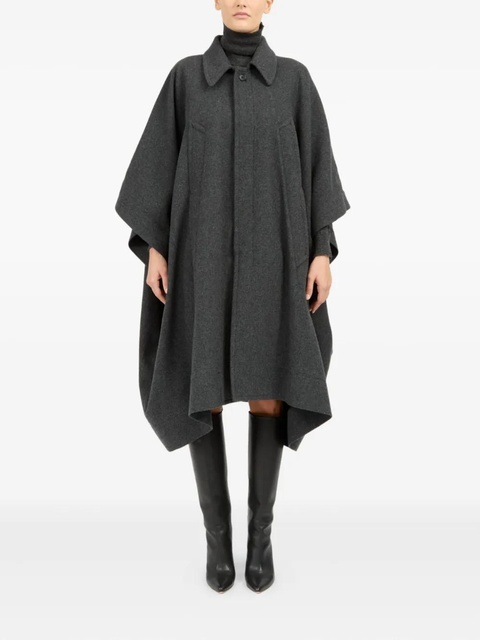 MM6 Maison Margiela asymmetric cape - Grey - zdjęcie produktu nr 1