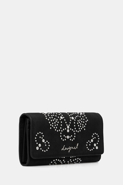 Desigual portfel POKER FACE MARIONA damski kolor czarny 25WAYP46 - zdjęcie produktu nr 2