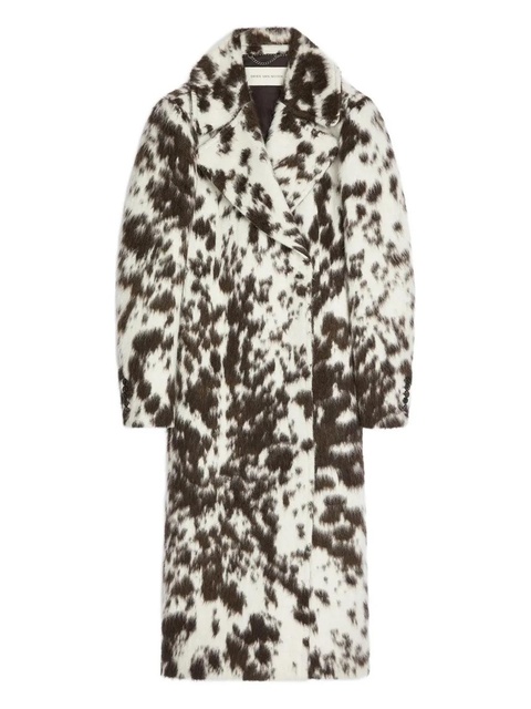 DRIES VAN NOTEN cowhide-print coat - White - zdjęcie produktu nr 1