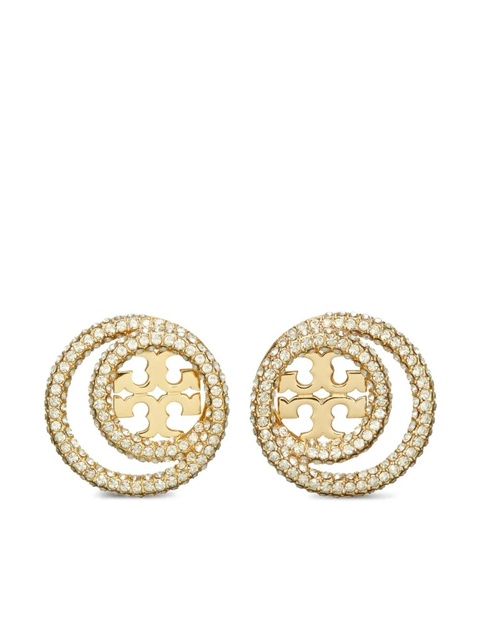 Tory Burch Miller double-ring stud earrings - Gold - zdjęcie produktu nr 1