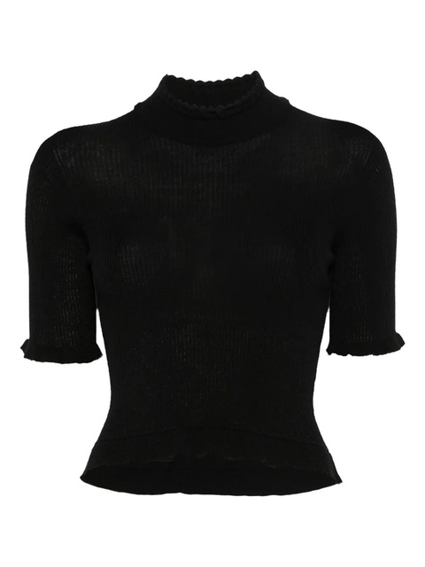 Cecilie Bahnsen ruffled sweater - Black - zdjęcie produktu nr 1