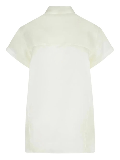 KHAITE Keefe pointed-collar shirt - White - zdjęcie produktu nr 2