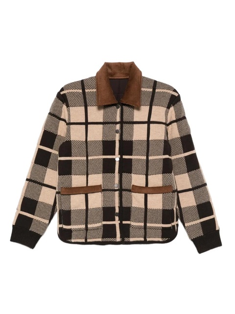 Guest In Residence plaid quilted shirt jacket - Brown - zdjęcie produktu nr 1