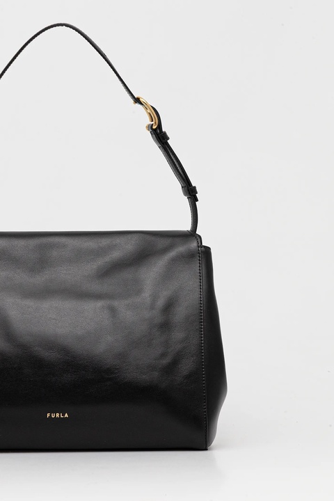 Furla torebka skórzana kolor czarny WB01804.BX4185.O6000 - zdjęcie produktu nr 2