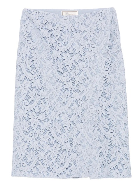 Blumarine lace floral midi skirt - Blue - zdjęcie produktu nr 1