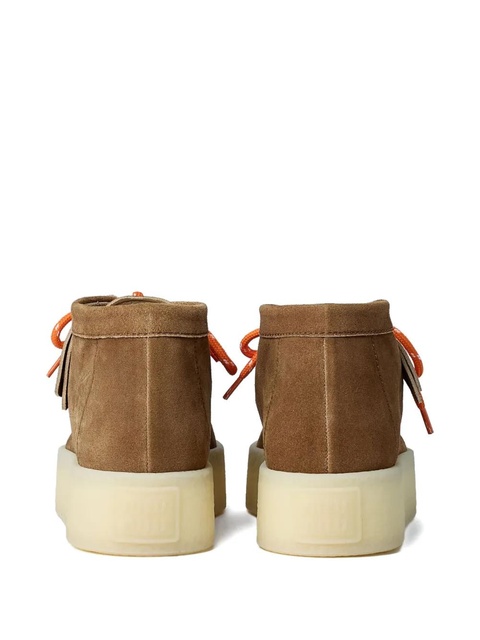 Miu Miu square toe platform ankle boots - Brown - zdjęcie produktu nr 2