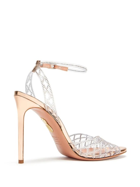 Aquazzura 105mm Lumiere sandals - Silver - zdjęcie produktu nr 2