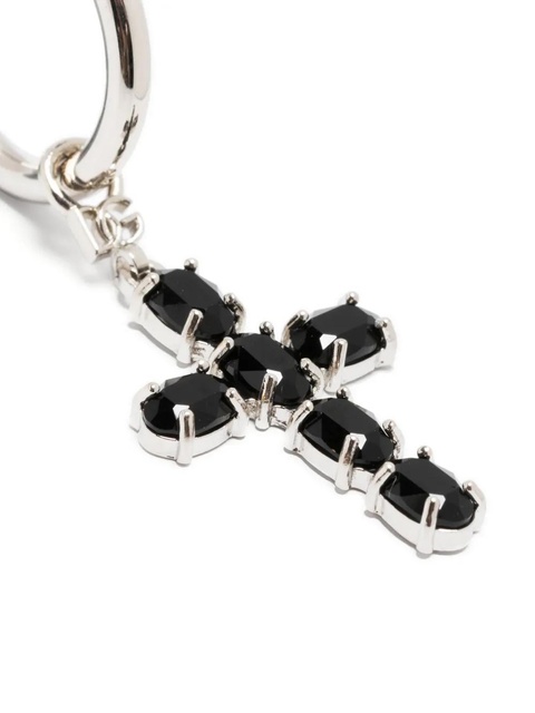 Dolce & Gabbana cross-charm hoop earrings - Silver - zdjęcie produktu nr 2