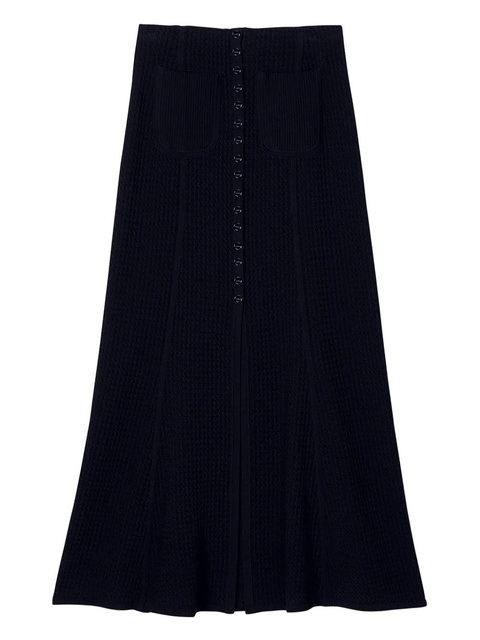 SANDRO knitted maxi skirt - Black - zdjęcie produktu nr 1