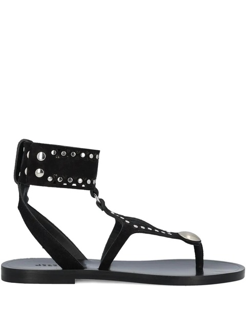 ISABEL MARANT Edil studded leather sandals - Black - zdjęcie produktu nr 1