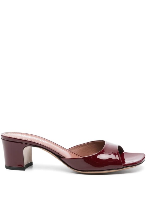 Paris Texas 50mm leather sandals - Red - zdjęcie produktu nr 1