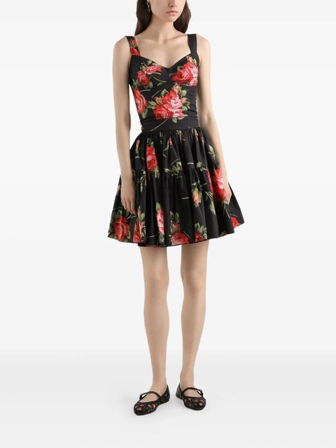 Dolce & Gabbana tiered floral mini skirt - Black - zdjęcie produktu nr 2