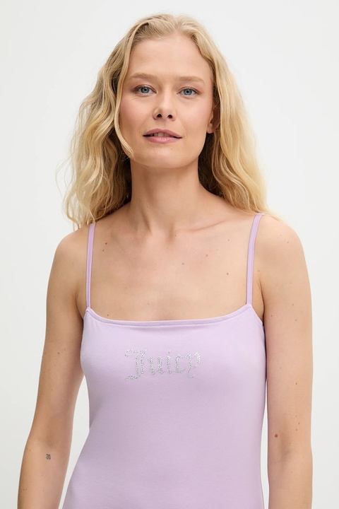 Juicy Couture sukienka HAYLEY MINI DRESS kolor fioletowy mini dopasowana JCWED225304 - zdjęcie produktu nr 2