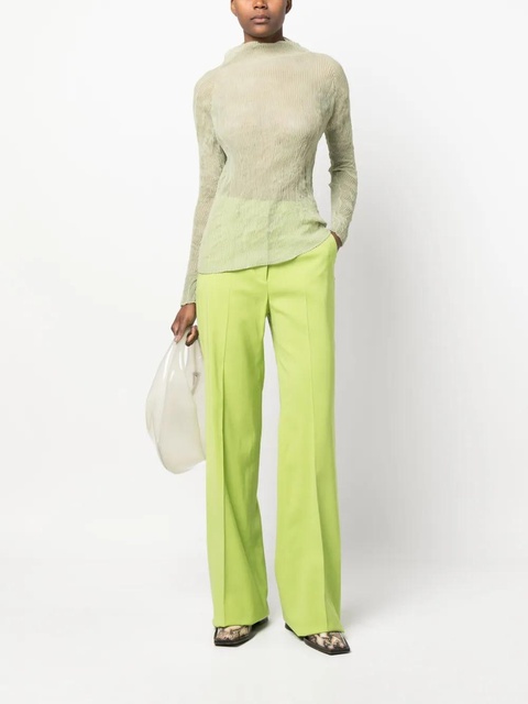 Sportmax high-waisted wide leg trousers - Green - zdjęcie produktu nr 2