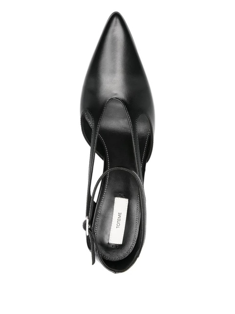 TOTEME pointed-toe leather pumps - Black - zdjęcie produktu nr 2