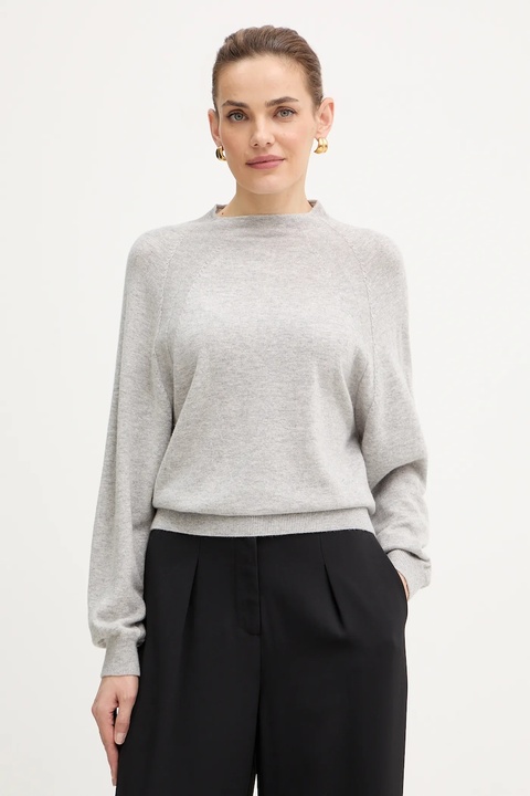 MAX&Co. sweter wełniany damski kolor szary lekki 2526366024200 - zdjęcie produktu nr 1