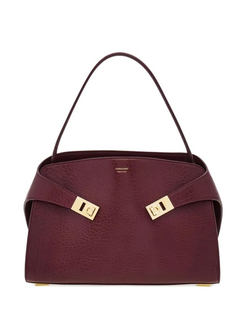Ferragamo medium Hug leather shoulder bag - Red - zdjęcie produktu nr 1