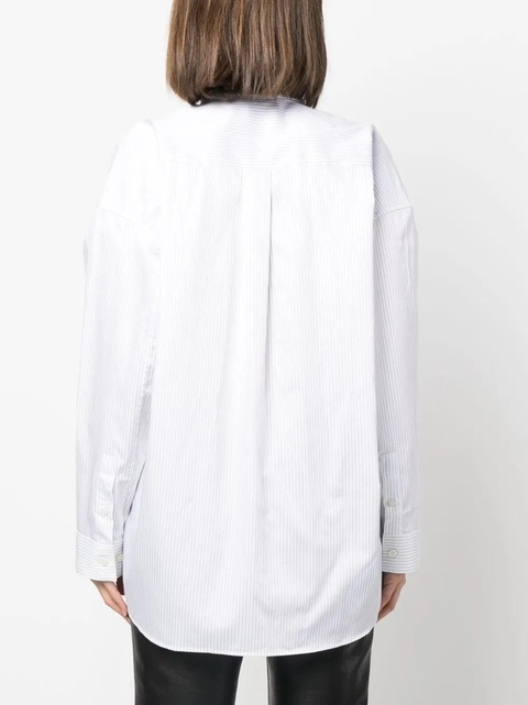 Acne Studios striped pocket shirt - White - zdjęcie produktu nr 2