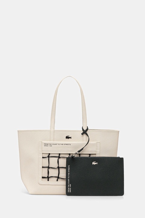Lacoste torebka kolor beżowy NF5130AS - zdjęcie produktu nr 1