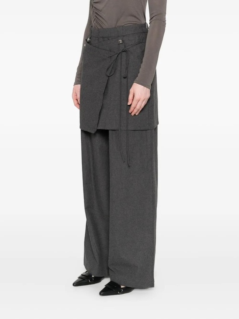 ALOHAS wrap-front trousers - Grey - zdjęcie produktu nr 2