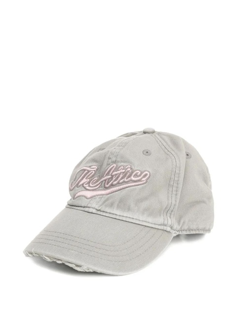 The Attico frayed-edge baseball cap - Grey - zdjęcie produktu nr 1